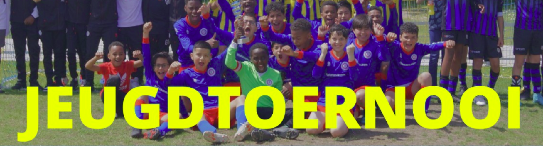 Banner - Klaverblad Verzekeringen Jeugd Toernooi 2024 - MSV & AV Flakkee - Middelharnis