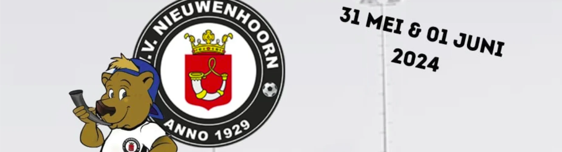 Banner - Zilveren Hoorn Jeugdtoernooi - vv Nieuwenhoorn - Hellevoetsluis