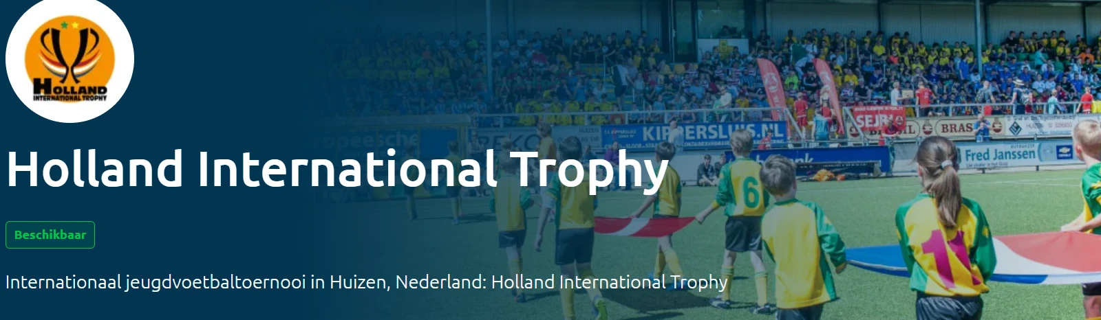 Banner - Holland International Trophy - Euro-Sportring - Baarn